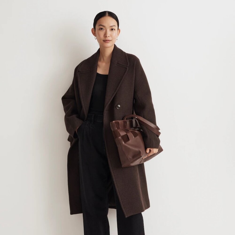 Madewell Plus The Gianna Coat in Insuluxe Fabric in Size 14W